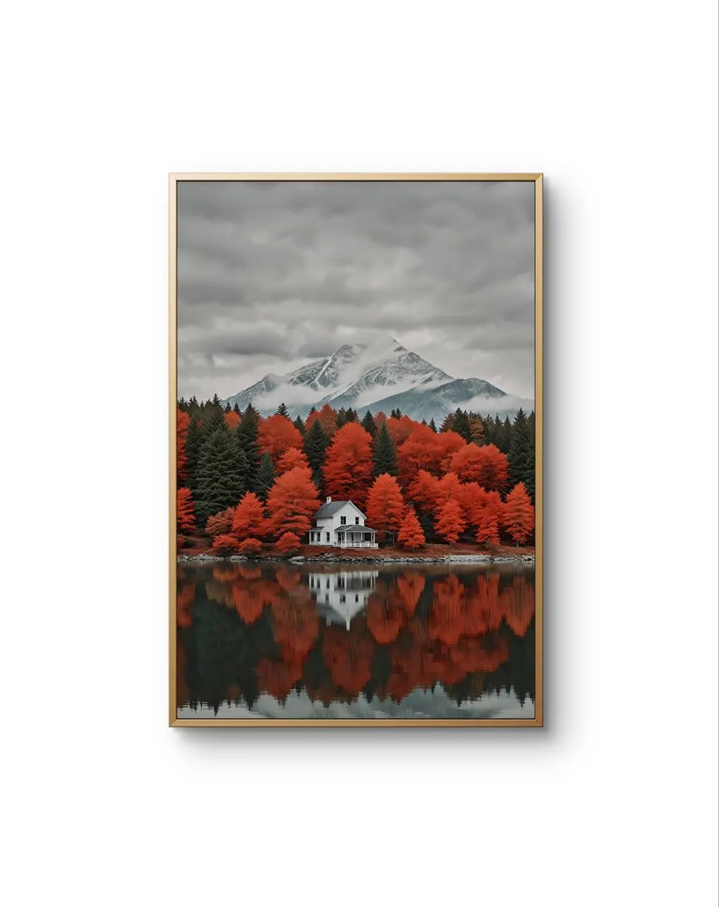 Bellucci - Autumn Reflections by the Lake — Fotografie is prima kunstprint door Bellucci