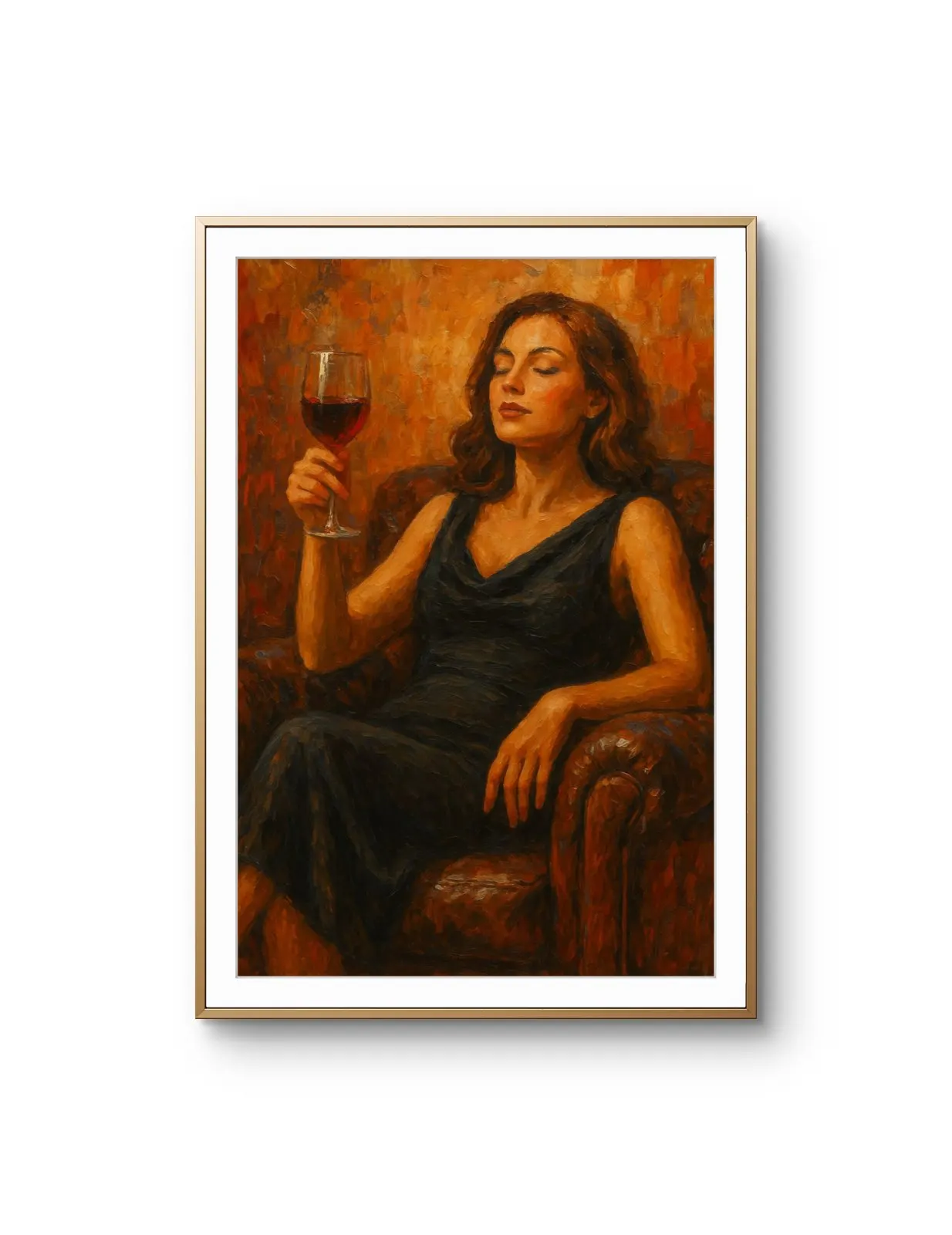 Elena Aureli - A Toast to Solitude — Mixed Media prima kunstprint door Elena Aureli