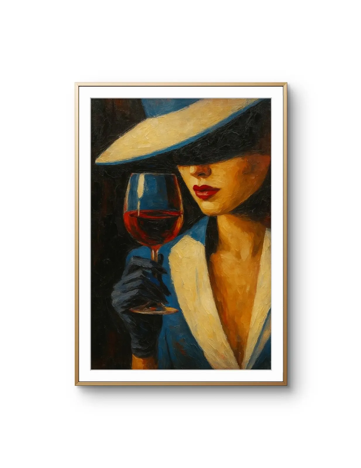 Elena Aureli - Elegance in the Dark — Mixed Media prima kunstprint door Elena Aureli