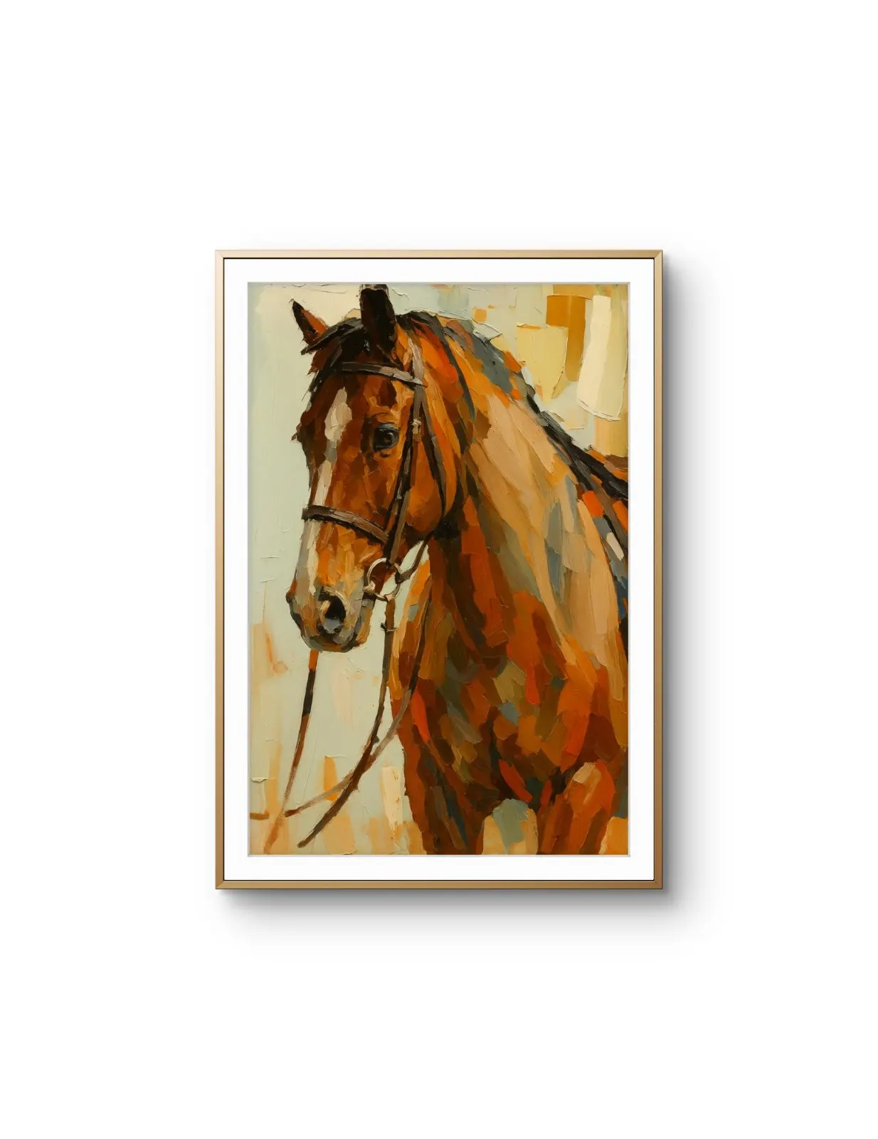 Elena Aureli - Portrait of Strength — Mixed Media prima kunstprint door Elena Aureli