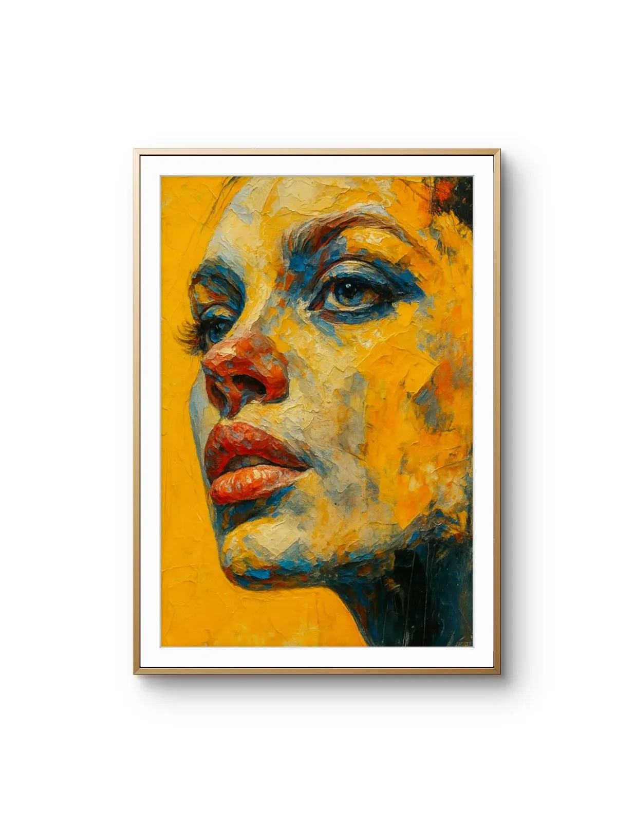 Elena Aureli - The Bold Gaze — Mixed Media prima kunstprint door Elena Aureli
