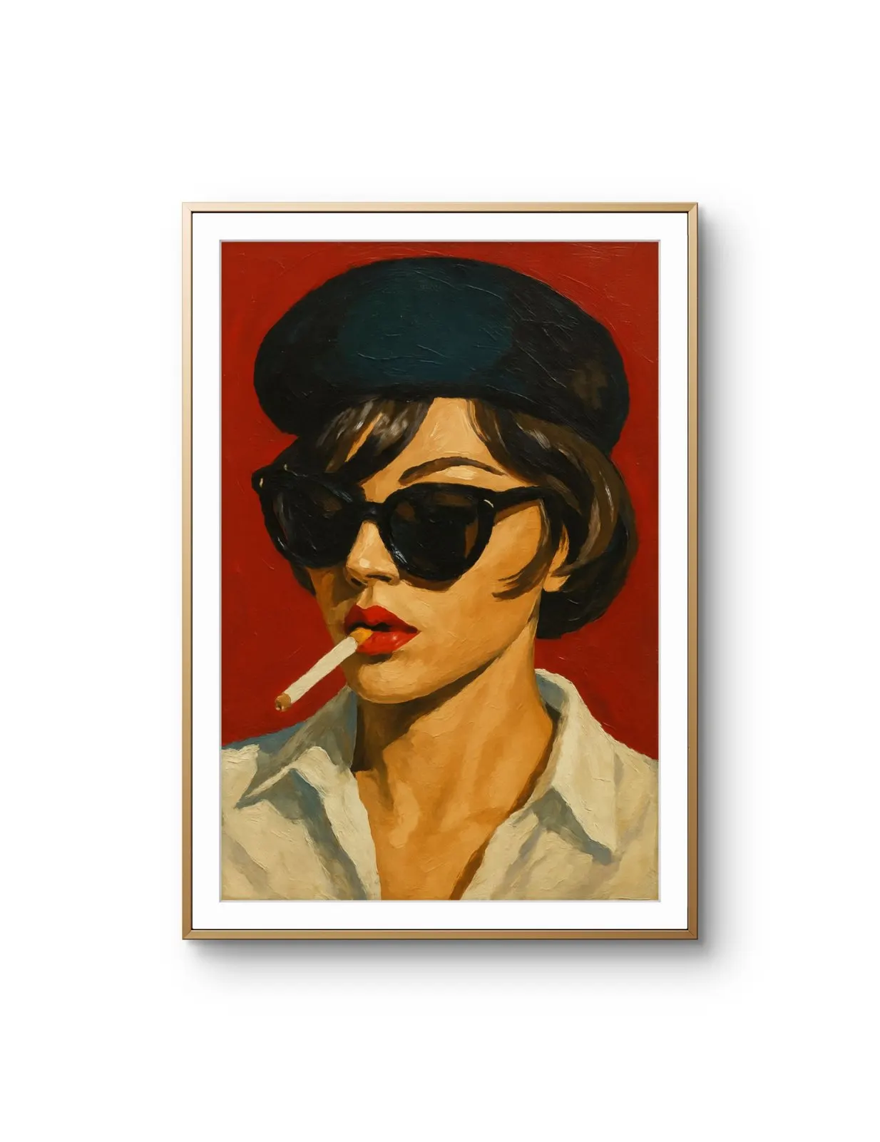 Elena Aureli - The Chic Rebel — Mixed Media prima kunstprint door Elena Aureli