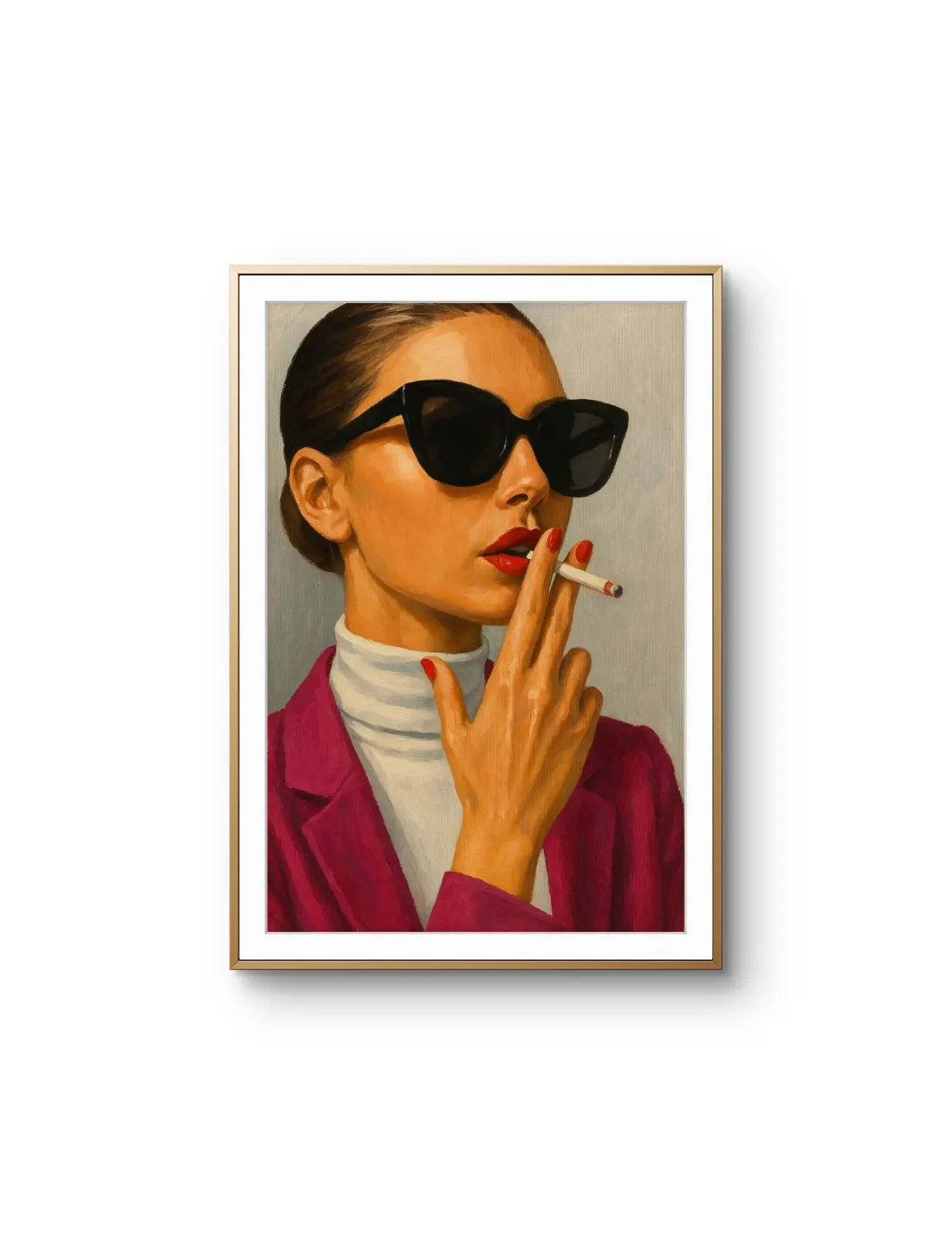 Elena Aureli - The Cool Elegance — Mixed Media prima kunstprint door Elena Aureli