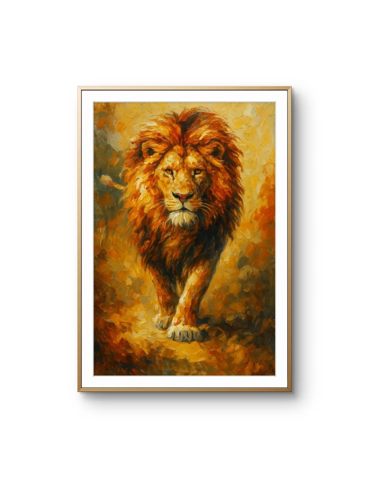 Elena Aureli - The Majestic King — Mixed Media prima kunstprint door Elena Aureli