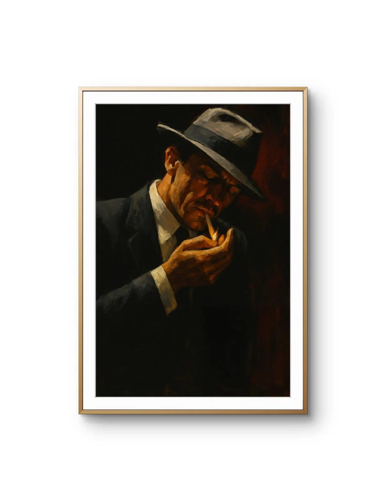 Elena Aureli - The Smoky Moment — Mixed Media prima kunstprint door Elena Aureli