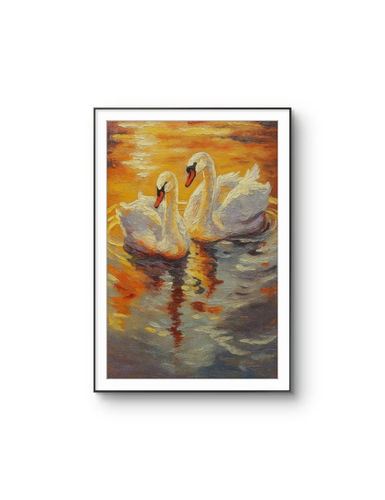 Henri des Bois - Eternal Love — Mixed Media prima kunstprint door Henri des Bois