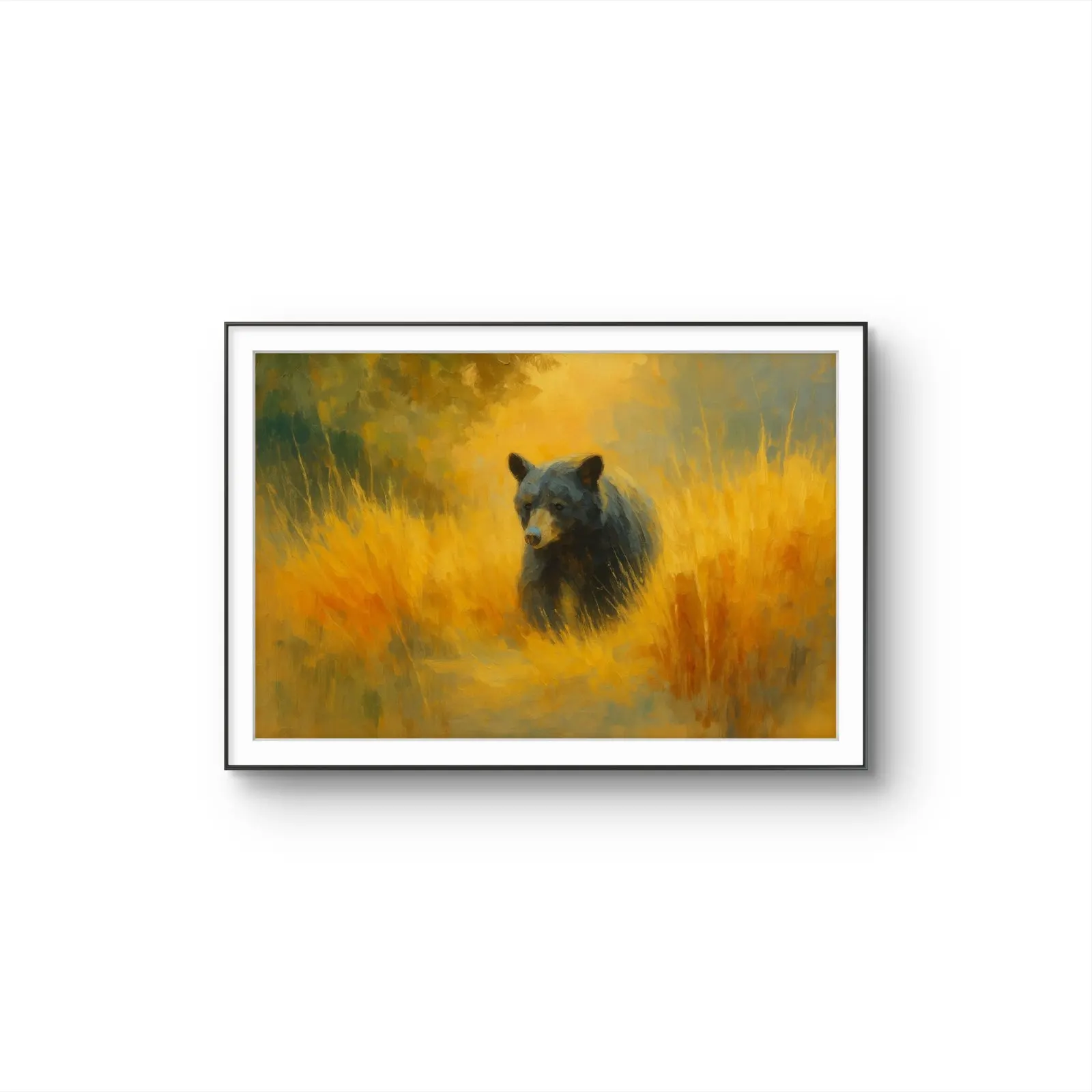Henri des Bois - The Silent Watcher — Mixed Media prima kunstprint door Henri des Bois
