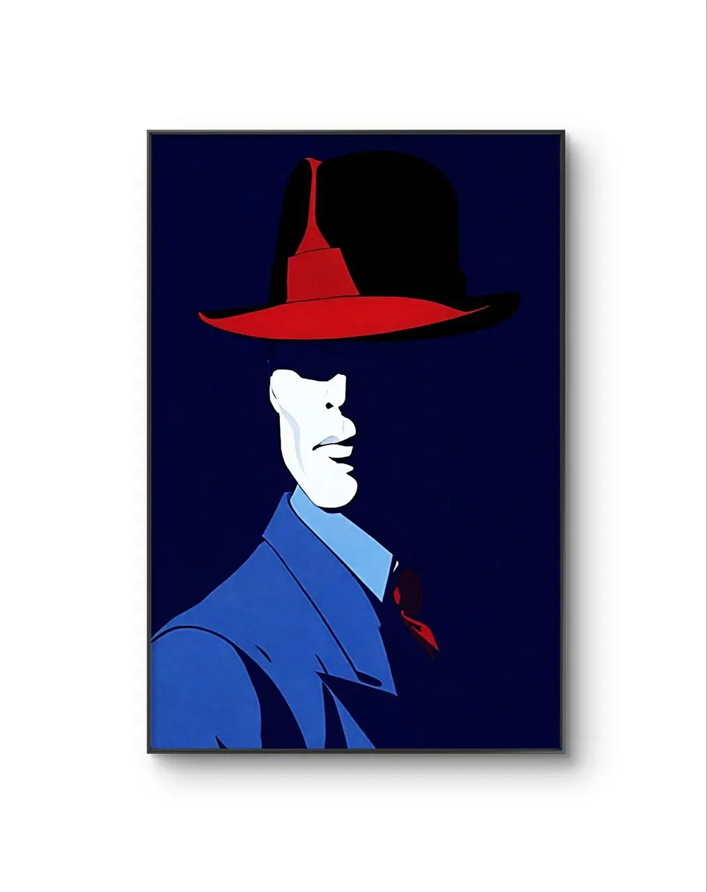 Rodrigo - The Shadowed Gentleman — Mixed Media prima kunstprint door Rodrigo