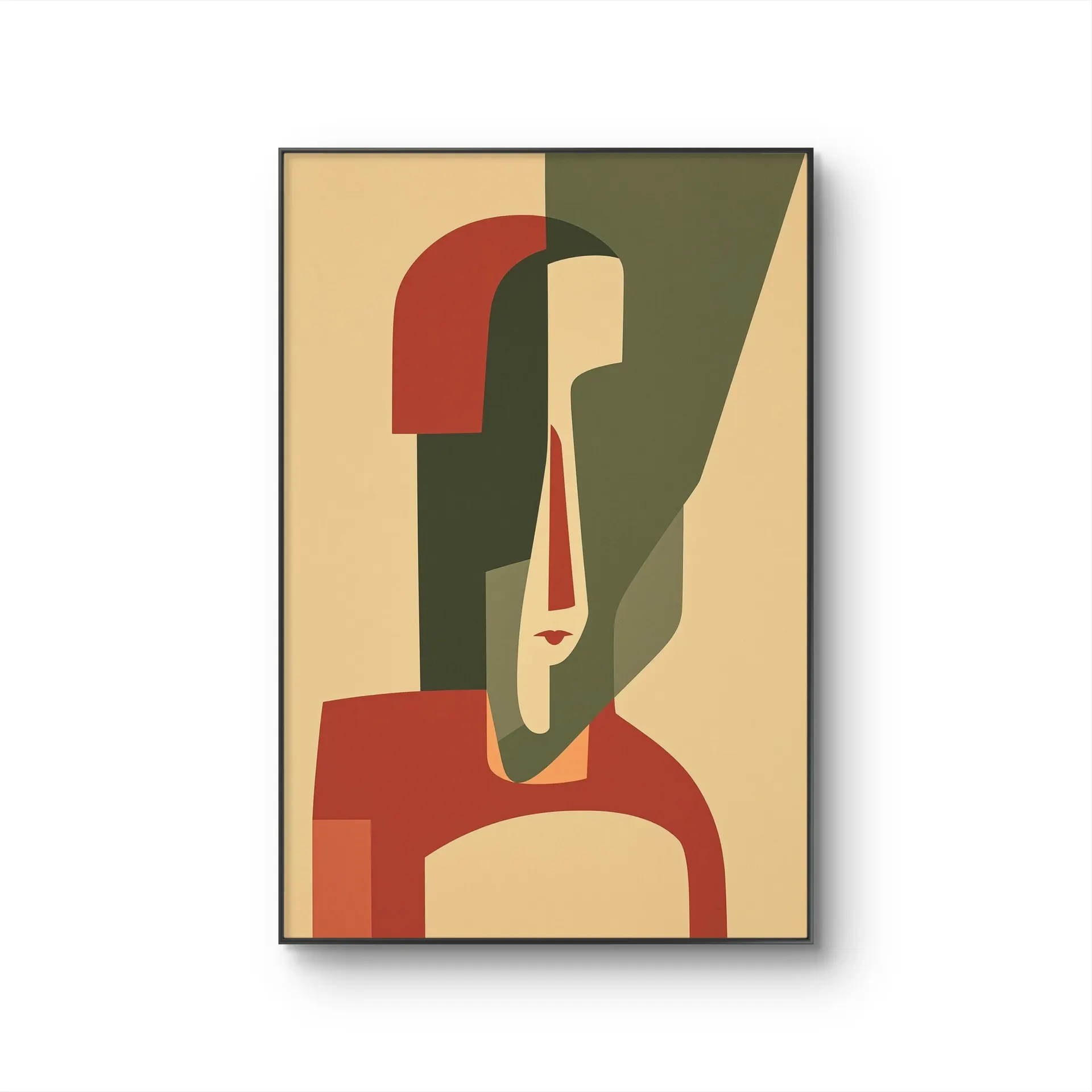 Metashape – Silent Reflection: Minimalist Abstraction — Moderne en Hedendaagse Kunst kunstprint door Metashape